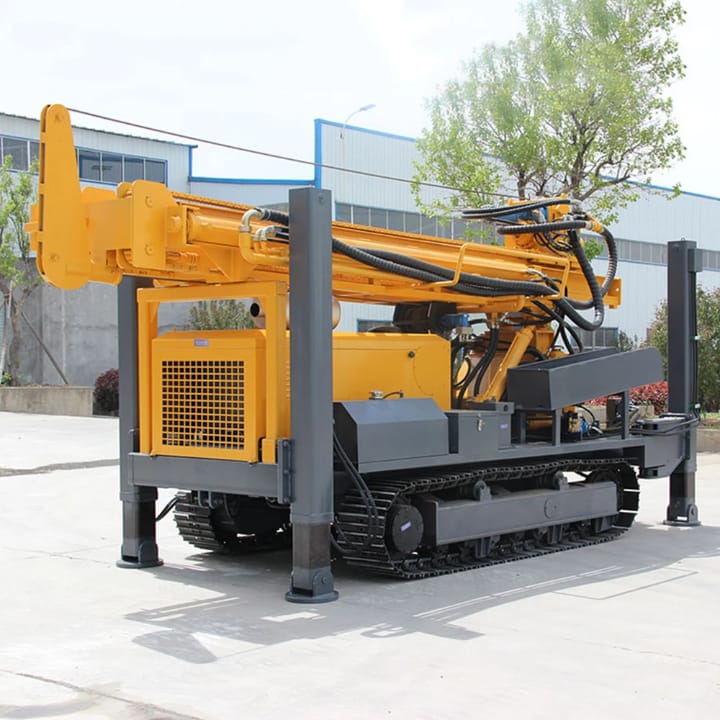700m Diesel powered Hydraulic Well Drilling_ Borehole Machine
