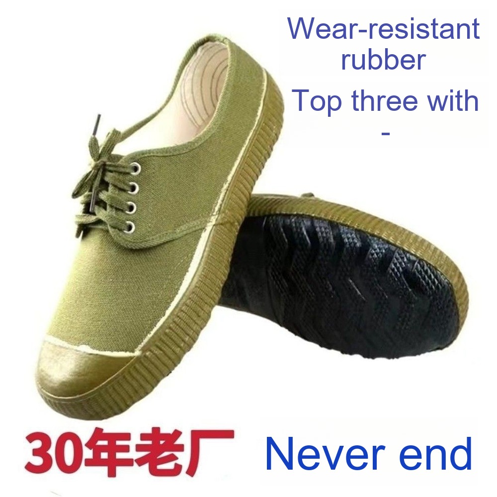 Military Green Safety Shoes Steel Toe Anti-Smash Anti-Slip