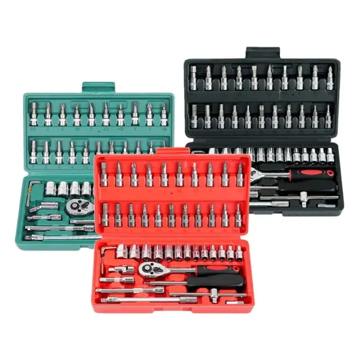 40件套汽车维修工具套装，1/4英寸棘轮扭矩工具