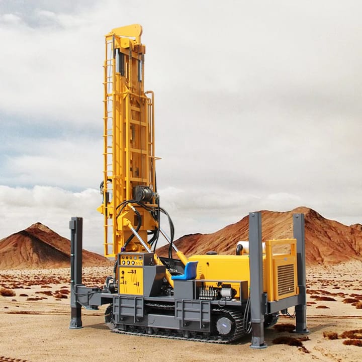700m Diesel powered Hydraulic Well Drilling_ Borehole Machine